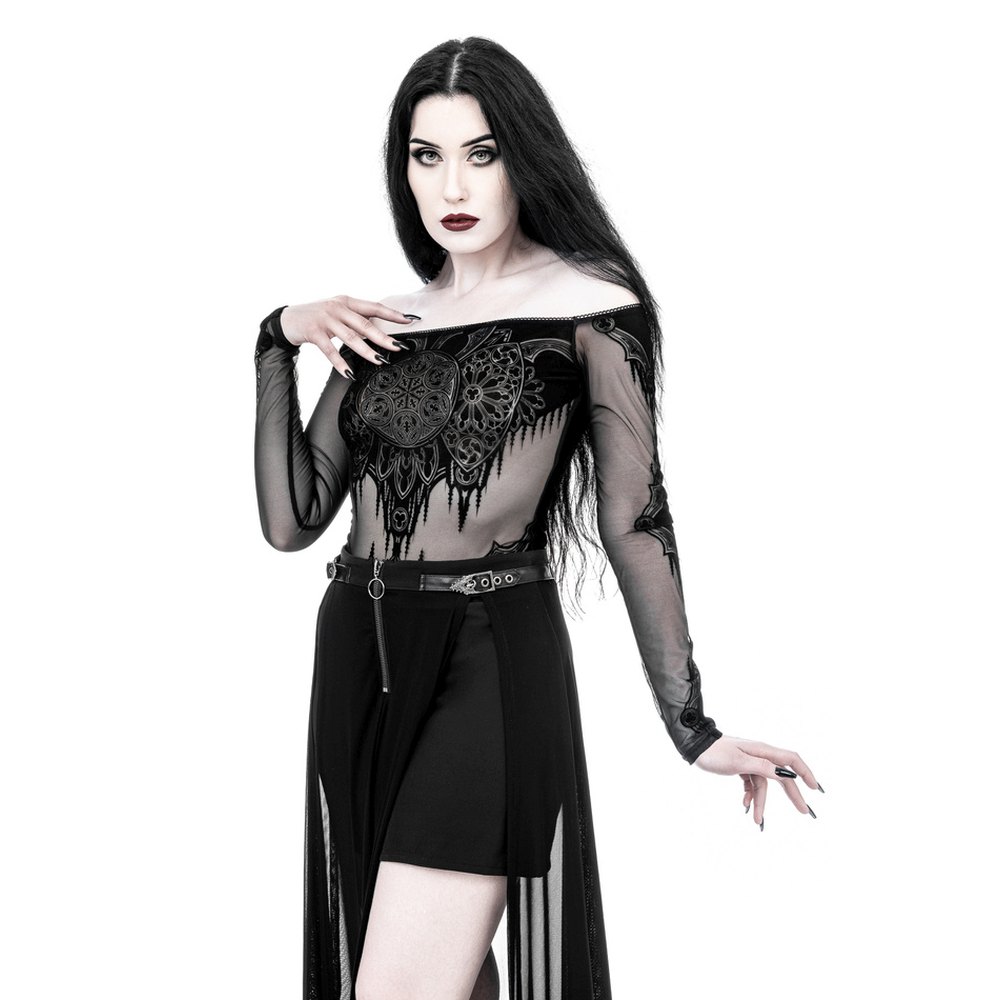 Restyle - Gothic Chapel Bodysuit - Black